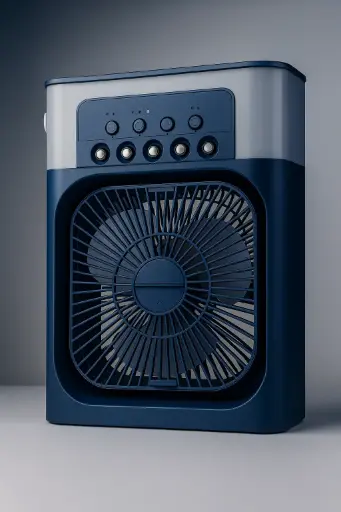 "Portable Mini Air Cooler with High-Speed Cooling & Adjustable Settings – Compact Silent Fan for Home, Office & Travel"